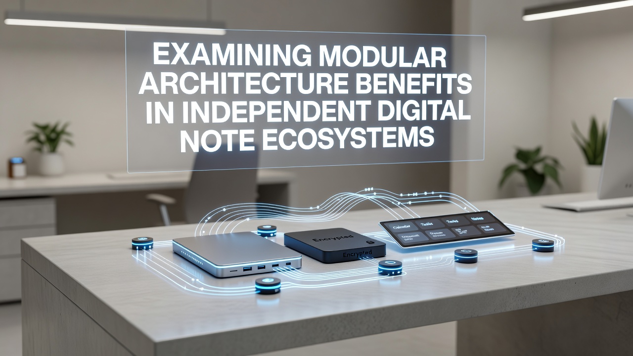 Examining Modular Architecture Benefits in Independent Digital Note Ecosystems